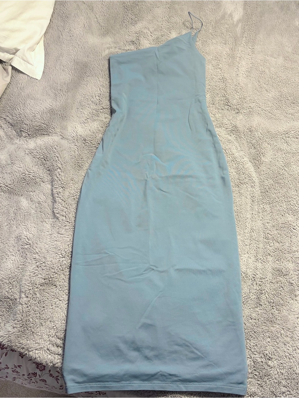 Aritzia Blue Contour Slip Midi Dress - Picture 3 of 4